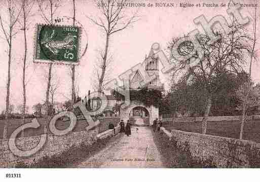 Ville de SABLONCEAUX, carte postale ancienne