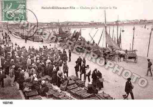 Ville de SAINTGILLESCROIXDEVIE, carte postale ancienne