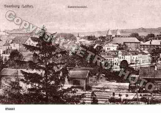 Ville de SARREBOURG, carte postale ancienne