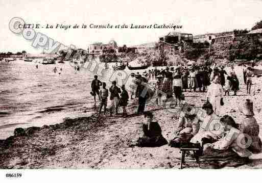 Ville de SETE, carte postale ancienne