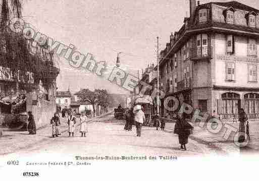 Ville de THONONLESBAINS, carte postale ancienne