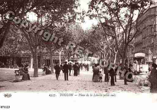 Ville de TOULON, carte postale ancienne