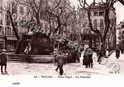 Ville de TOULON, carte postale ancienne