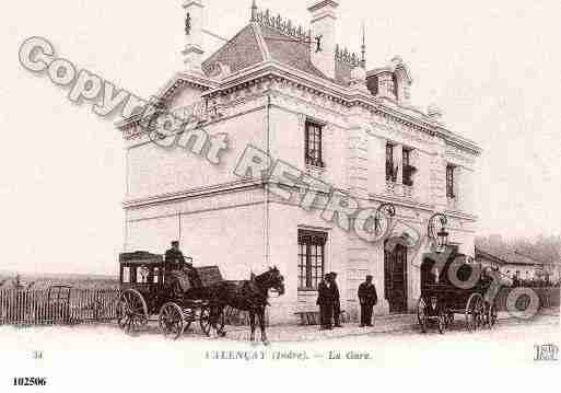 Ville de VALENCAY, carte postale ancienne