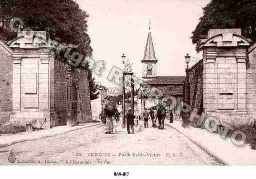 Ville de VERDUN, carte postale ancienne