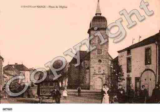 Ville de VERNOISSURMANCE, carte postale ancienne