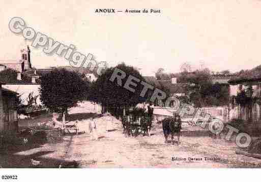 Ville de ANOUX, carte postale ancienne