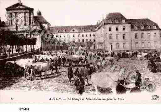 Ville de AUTUN, carte postale ancienne