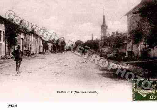 Ville de BEAUMONT, carte postale ancienne