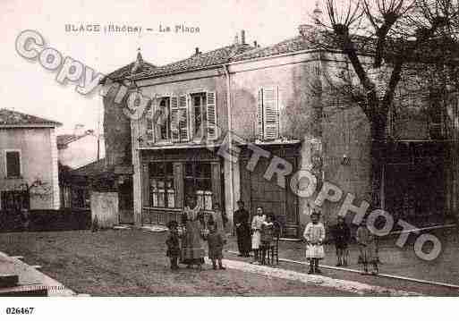 Ville de BLACE, carte postale ancienne