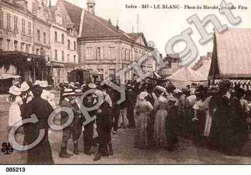 Ville de BLANC(LE), carte postale ancienne