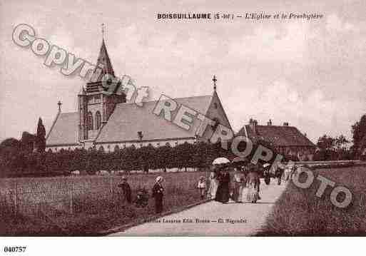 Ville de BOISGUILLAUME, carte postale ancienne