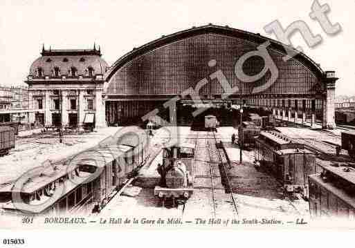 Ville de BORDEAUX, carte postale ancienne