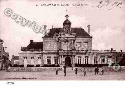 Ville de CHALONNESSURLOIRE, carte postale ancienne