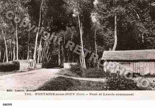 Ville de FONTAINESOUSJOUY, carte postale ancienne