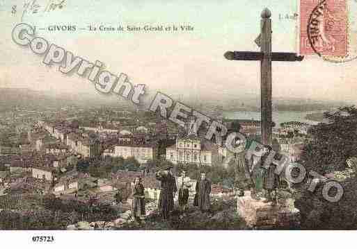 Ville de GIVORS, carte postale ancienne