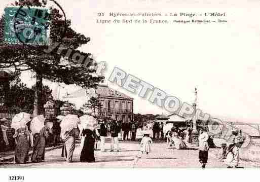 Ville de HYERES, carte postale ancienne