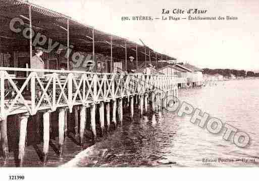 Ville de HYERES, carte postale ancienne