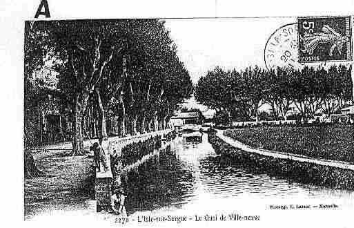 Ville de ISLESURLASORGUE(L'), carte postale ancienne