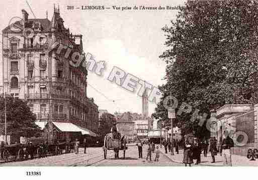 Ville de LIMOGES, carte postale ancienne