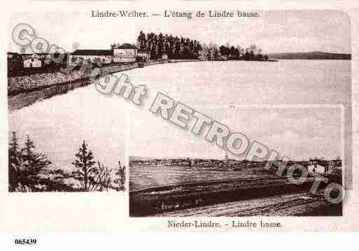 Ville de LINDREBASSE, carte postale ancienne