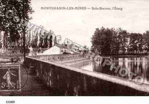 Ville de MONTCHANIN, carte postale ancienne