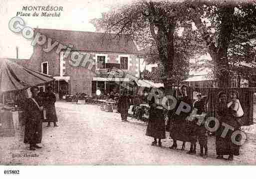 Ville de MONTRESOR, carte postale ancienne