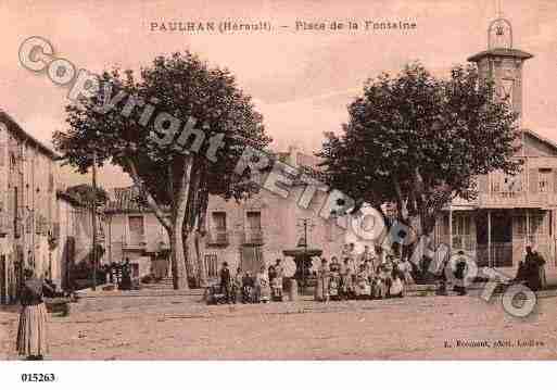 Ville de PAULHAN, carte postale ancienne