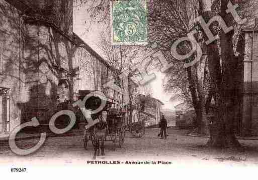 Ville de PEYROLLESENPROVENCE, carte postale ancienne