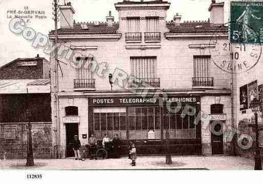 Ville de PRESTGERVAIS(LE), carte postale ancienne