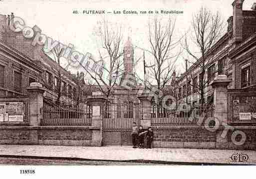 Ville de PUTEAUX, carte postale ancienne