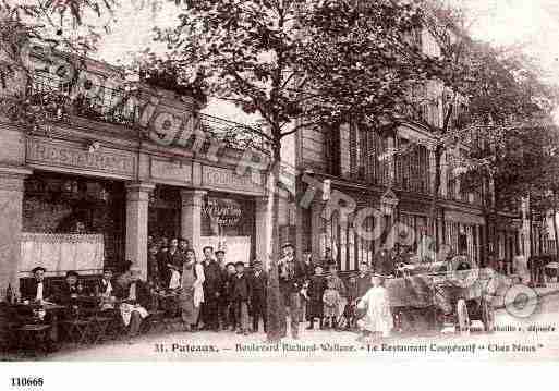 Ville de PUTEAUX, carte postale ancienne