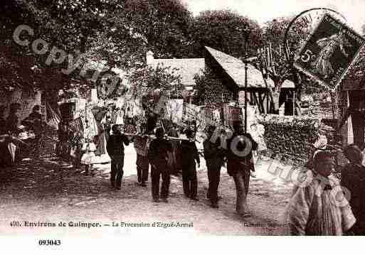 Ville de QUIMPER, carte postale ancienne