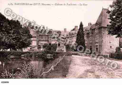 Ville de SAINTGEORGESSURERVE, carte postale ancienne