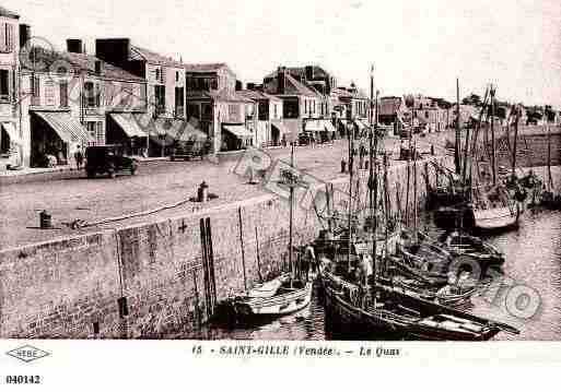 Ville de SAINTGILLESCROIXDEVIE, carte postale ancienne