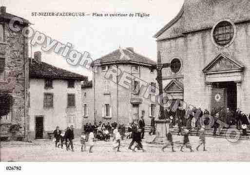 Ville de SAINTNIZIERD\'AZERGUES, carte postale ancienne