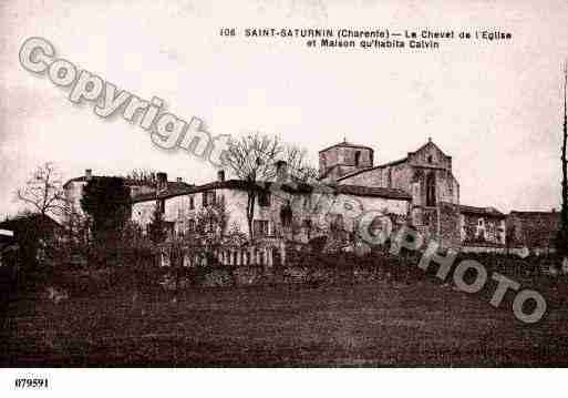 Ville de SAINTSATURNIN, carte postale ancienne