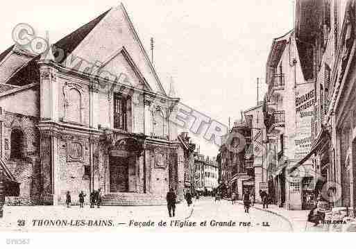 Ville de THONONLESBAINS, carte postale ancienne