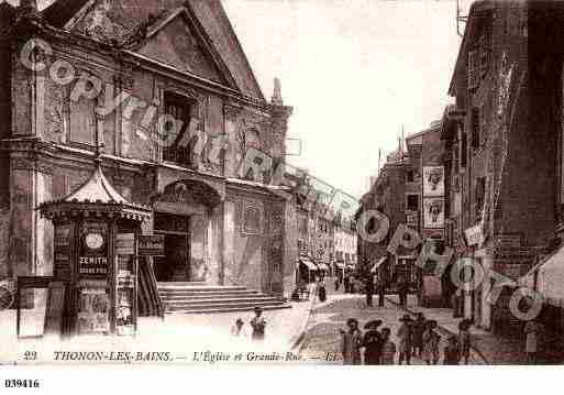 Ville de THONONLESBAINS, carte postale ancienne