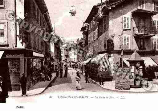 Ville de THONONLESBAINS, carte postale ancienne