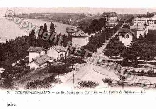 Ville de THONONLESBAINS, carte postale ancienne