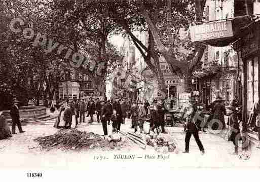 Ville de TOULON, carte postale ancienne