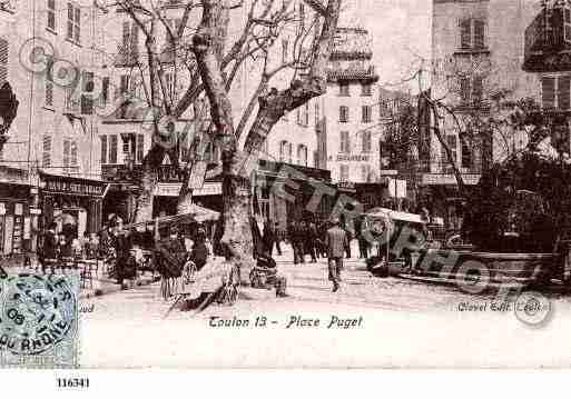 Ville de TOULON, carte postale ancienne