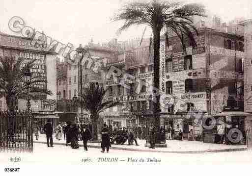 Ville de TOULON, carte postale ancienne