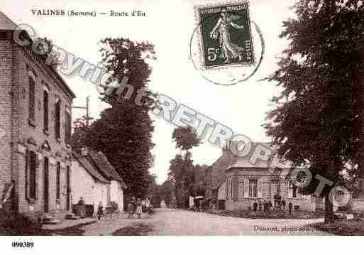 Ville de VALINES, carte postale ancienne