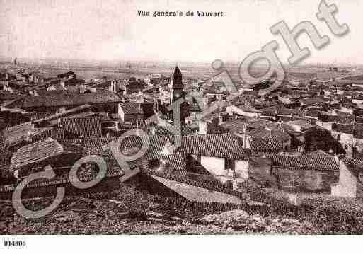 Ville de VAUVERT, carte postale ancienne