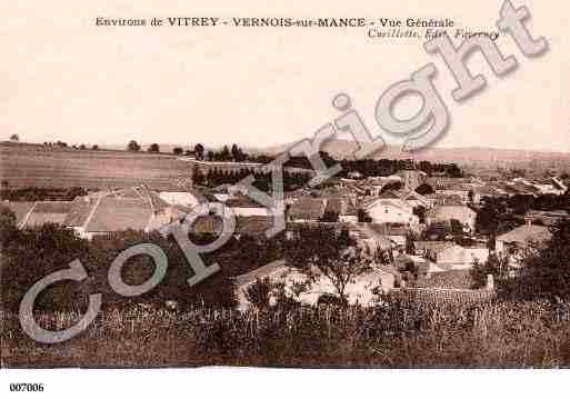 Ville de VERNOISSURMANCE, carte postale ancienne