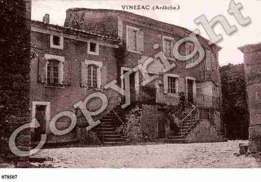 Ville de VINEZAC, carte postale ancienne