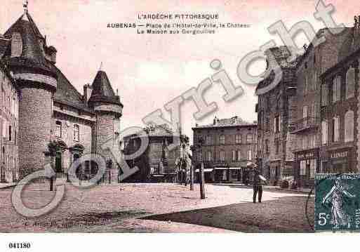 Ville de AUBENAS, carte postale ancienne