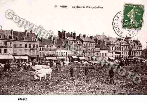 Ville de AUTUN, carte postale ancienne